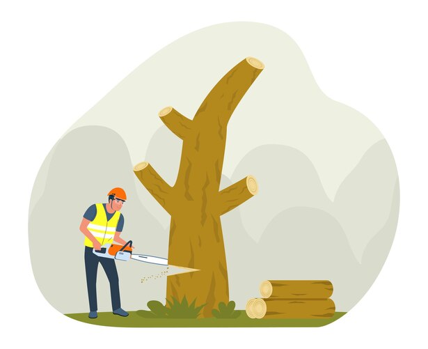 mesures de sécurité pour abattre un arbre